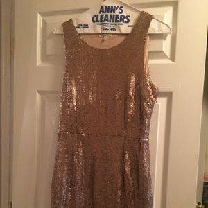 Women’s Gold sequined dress